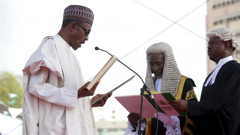 Buhari swears in as President and Commander-in-Chief of Armed Forces of Federal Republic of Nigeria