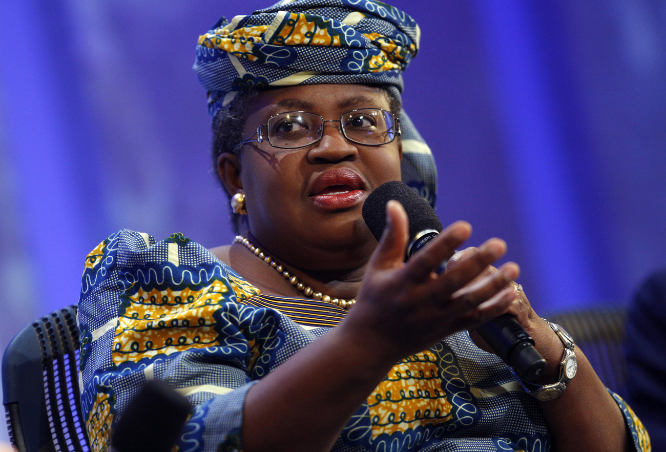 Ngozi Okonjo-Iweala, managing director at the World Bank, participates in a panel discussion at the Clinton Global Initiative, in New York