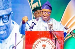 Akpabio swears in four new senators after by-elections