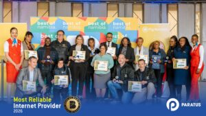 Paratus again voted Namibia’s most reliable internet provider